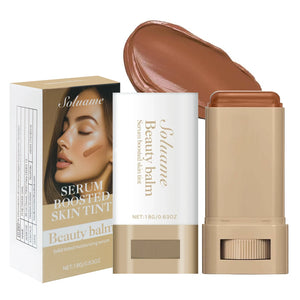 2PCS Foundation Stick Beauty Balm Serum Boosted Skin Tint, Solid Tinted Moisturizing Serum Contour Stick Foundation Face Stick f