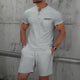 Summer Men Sports Polo Suit Short Sleeve Stylish Zipper Polo Shirt And Shorts Set Men Casual Streetwear 2-pie Leisure Sports Set