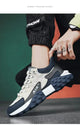 Men's Comfortable Running Shoes Dad Sneakers Thick Sole Breathable Low Cut Spring Autumn Season Sporty Casual Shoes