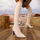 Sexy Pointed Toe Slim Over The Knee Boots Women Autumn Winter Super High Heels Long Boots Woman Fashion Thigh High Botas Mujer