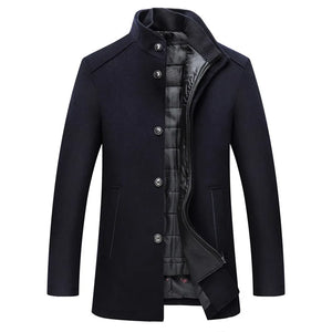 2025 winter new style high quality wool trench coat men,men's wool jackets,men fashion warm wool coat,plus-size M-XXXL