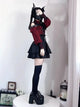 3-Color Sweet Gothic Lolita Coord Set, Off Shoulder Lace Blouse & High Waist Skirt, Kawaii Japanese Style Two Piece Outfit S-XL