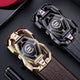High-end And Atmospheric Men's Automatic Buckle Crocodile Pattern Belt New Men's Casual Wear Belt Fashion Youth Business Belt