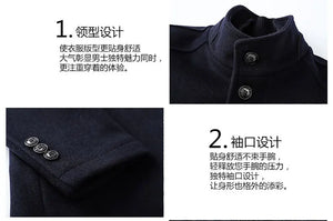 2025 winter new style high quality wool trench coat men,men's wool jackets,men fashion warm wool coat,plus-size M-XXXL