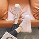 Koznoy 8cm Cow Genuine Leather Comfy Casual Breathable Platform Autumn Fall Ladies Vulcanize Women Chunky Sneakers High Brand
