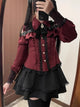 3-Color Sweet Gothic Lolita Coord Set, Off Shoulder Lace Blouse & High Waist Skirt, Kawaii Japanese Style Two Piece Outfit S-XL