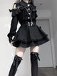 3-Color Sweet Gothic Lolita Coord Set, Off Shoulder Lace Blouse & High Waist Skirt, Kawaii Japanese Style Two Piece Outfit S-XL
