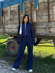 FSMG Casual Sweatshirt Pants Set Solid Zippers Jackets Loose High Waist Lace-up Elastic Waist Trousers Suits Sportswear 2 Pieces